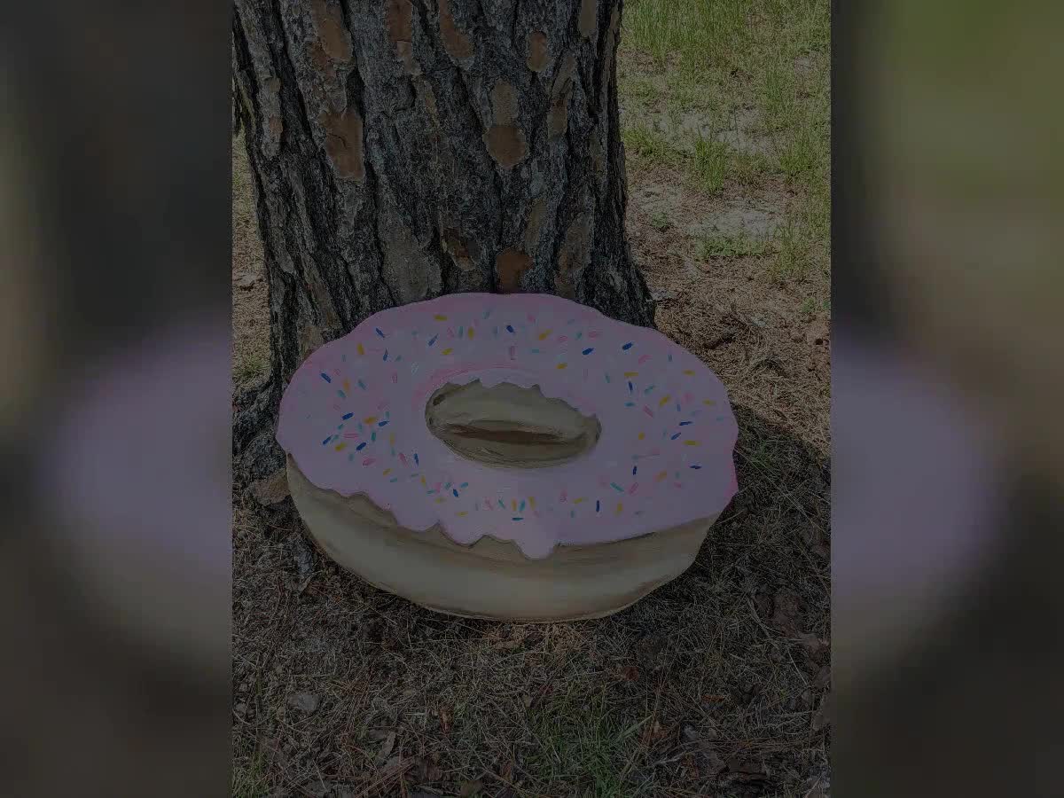 Huge DONUT sign Valentine hotsell parties, kitchen, bedroom decor or put up in your sweet shoppe. Handpainted roadside sign vintage style Outdoor